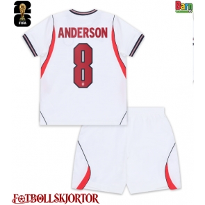 England Elliot Anderson #8 Hemmakläder Barn VM 2026 Kortärmad (+ Korta byxor)